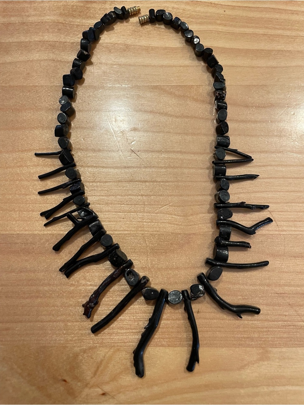 Black Coral Branch Statement Necklace - Women Jewelry